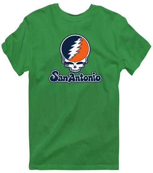 San Antonio Stealie Premium Unisex T-Shirt — Design: Texas at San Antonio The University of — Irish Green