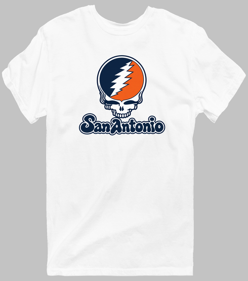 San Antonio Stealie Premium Unisex T-Shirt — Design: Texas at San Antonio The University of — White