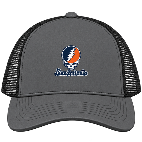 San Antonio Stealie Premium Unisex Trucker Cap — Design: Texas at San Antonio The University of — Charcoal/Black