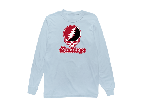 San Diego Stealie Premium Unisex Long-Sleeve — Design: San Diego State University — Chambray