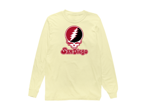 San Diego Stealie Premium Unisex Long-Sleeve — Design: San Diego State University — Butter