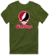 San Diego Stealie Premium Unisex T-Shirt — Design: San Diego State University — Military Green