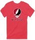 San Diego Stealie Premium Unisex T-Shirt — Design: San Diego State University — Heather Red