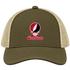 San Diego Stealie Premium Unisex Trucker Cap — Design: San Diego State University — Moss/Khaki
