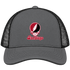 San Diego Stealie Premium Unisex Trucker Cap — Design: San Diego State University — Charcoal/Black
