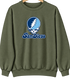 San Diego Stealie Premium Unisex Crewneck — Design: San Diego University of — Military Green