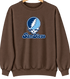 San Diego Stealie Premium Unisex Crewneck — Design: San Diego University of — Brown