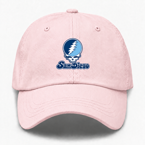 San Diego Stealie Premium Unisex Dad Hat — Design: San Diego University of — Pink