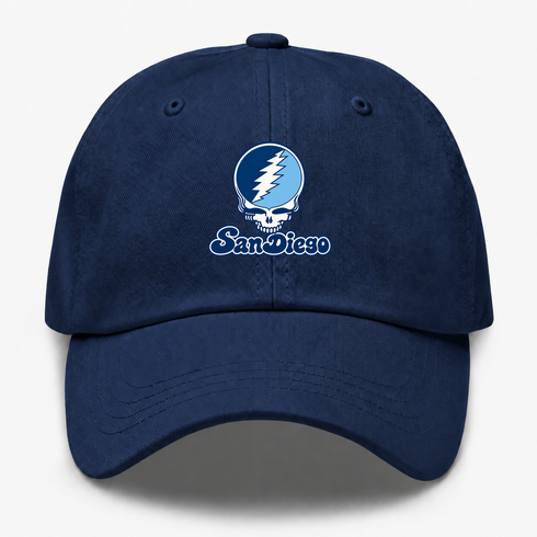 San Diego Stealie Premium Unisex Dad Hat — Design: San Diego University of — Navy