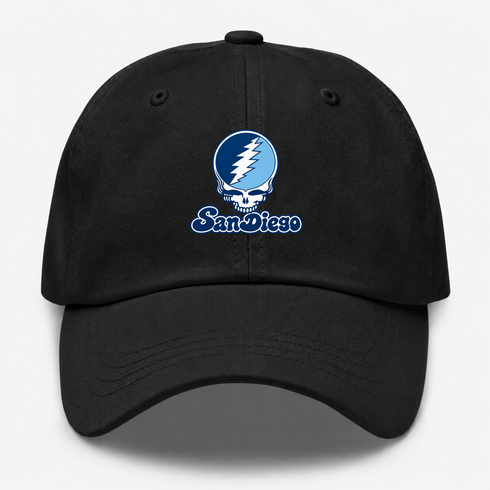 San Diego Stealie Premium Unisex Dad Hat — Design: San Diego University of — Black