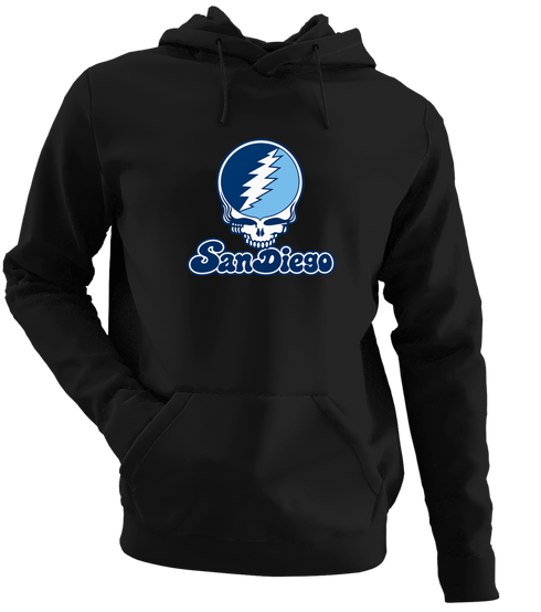 San Diego Stealie Premium Unisex Hoodie — Design: San Diego University of — Black