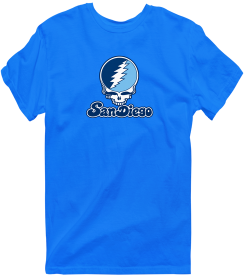 San Diego Stealie Premium Unisex T-Shirt — Design: San Diego University of — Royal