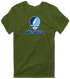 San Diego Stealie Premium Unisex T-Shirt — Design: San Diego University of — Military Green