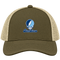 San Diego Stealie Premium Unisex Trucker Cap — Design: San Diego University of — Moss/Khaki
