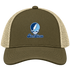 San Diego Stealie Premium Unisex Trucker Cap — Design: San Diego University of — Moss/Khaki