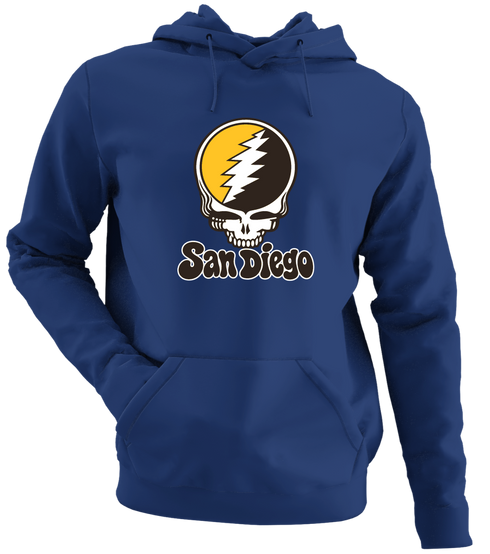 San Diego Baseball Stealie Grateful Dead Hoodie — San Diego Padres — Navy