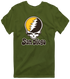 San Diego Baseball Stealie Grateful Dead T-Shirt — San Diego Padres — Military Green