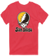San Diego Baseball Stealie Grateful Dead T-Shirt — San Diego Padres — Heather Red