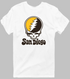 San Diego Baseball Stealie Grateful Dead T-Shirt — San Diego Padres — White