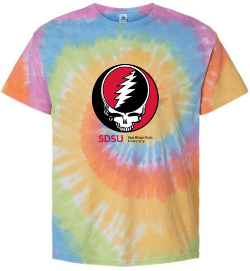 San Diego State University Stealie Tie-Dye T-Shirt