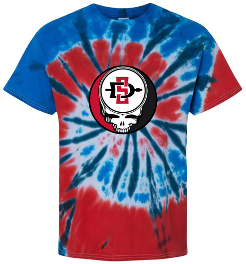 San Diego State University Stealie Tie-Dye T-Shirt