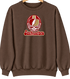 San Francisco Helmet Stealie Premium Unisex Crewneck — San Francisco 49ers — Brown