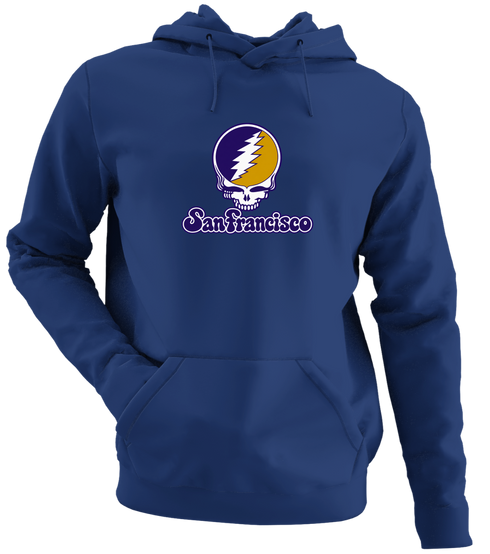 San Francisco Stealie Premium Unisex Hoodie — Design: San Francisco State University — Navy
