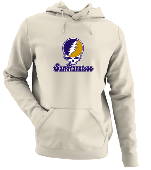 San Francisco Stealie Premium Unisex Hoodie — Design: San Francisco State University — Sand