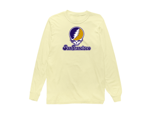 San Francisco Stealie Premium Unisex Long-Sleeve — Design: San Francisco State University — Butter