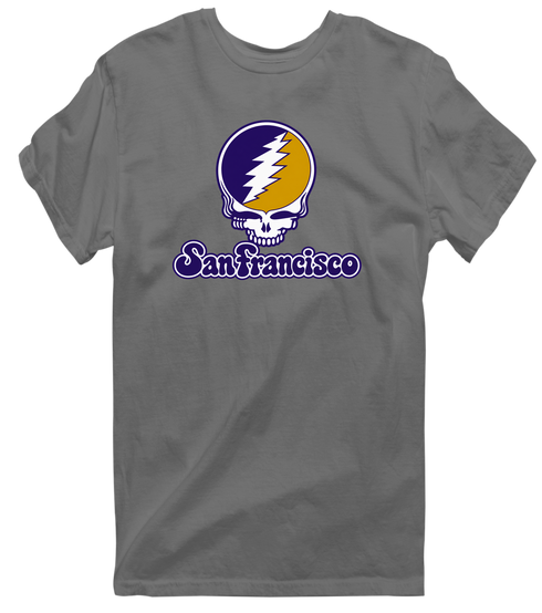 San Francisco Stealie Premium Unisex T-Shirt — Design: San Francisco State University — Charcoal