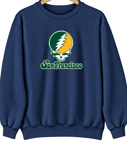San Francisco Stealie Premium Unisex Crewneck — Design: San Francisco University of — Navy