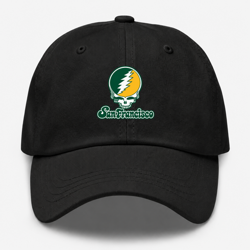 San Francisco Stealie Premium Unisex Dad Hat — Design: San Francisco University of — Black