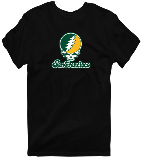 San Francisco Stealie Premium Unisex T-Shirt — Design: San Francisco University of — Black