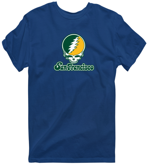 San Francisco Stealie Premium Unisex T-Shirt — Design: San Francisco University of — Navy