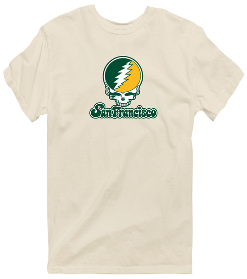 San Francisco Stealie Premium Unisex T-Shirt — Design: San Francisco University of — Sand