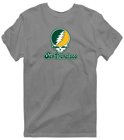 San Francisco Stealie Premium Unisex T-Shirt — Design: San Francisco University of — Dark Heather