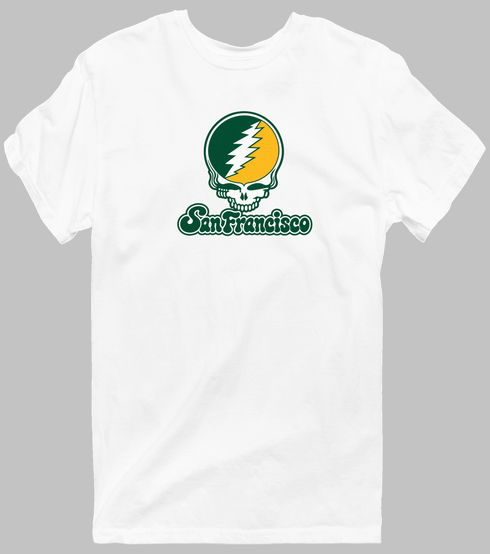 San Francisco Stealie Premium Unisex T-Shirt — Design: San Francisco University of — White