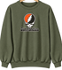 San Francisco Baseball Stealie Grateful Dead Crewneck — San Francisco Giants — Military Green