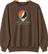 San Francisco Baseball Stealie Grateful Dead Crewneck — San Francisco Giants — Brown