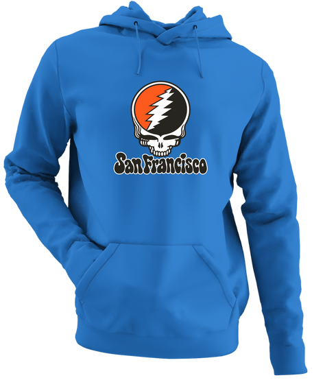 San Francisco Baseball Stealie Grateful Dead Hoodie — San Francisco Giants — Heather Royal
