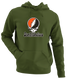 San Francisco Baseball Stealie Grateful Dead Hoodie — San Francisco Giants — Military Green