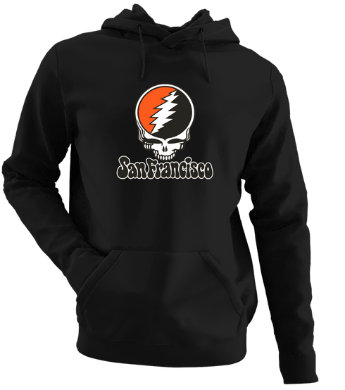 San Francisco Baseball Stealie Grateful Dead Hoodie — San Francisco Giants — Black