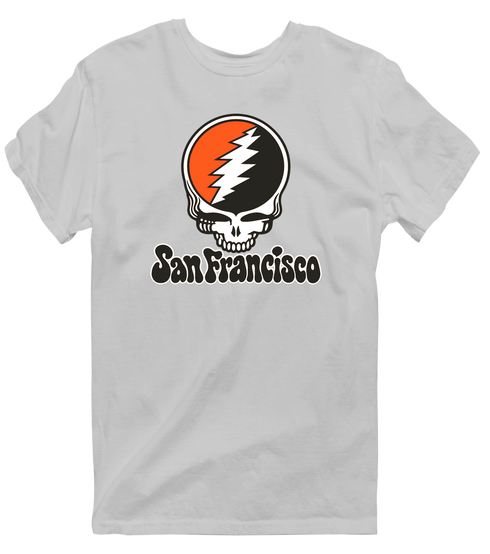 San Francisco Baseball Stealie Grateful Dead T-Shirt — San Francisco Giants — Sport Grey