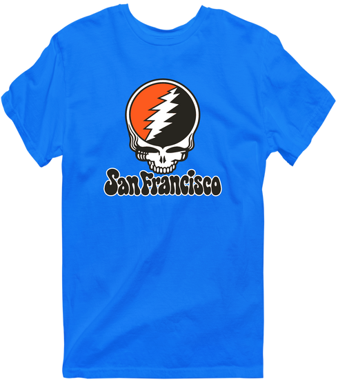 San Francisco Baseball Stealie Grateful Dead T-Shirt — San Francisco Giants — Royal