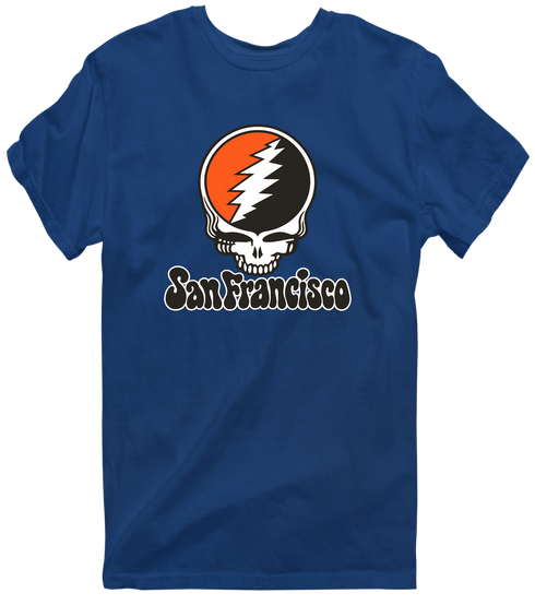 San Francisco Baseball Stealie Grateful Dead T-Shirt — San Francisco Giants — Navy