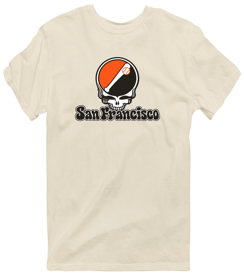 San Francisco Baseball Stealie Grateful Dead T-Shirt — San Francisco Giants — Sand