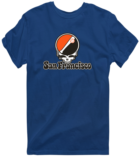 San Francisco Baseball Stealie Grateful Dead T-Shirt — San Francisco Giants — Navy