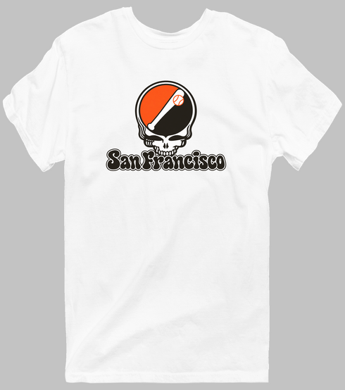 San Francisco Baseball Stealie Grateful Dead T-Shirt — San Francisco Giants — White
