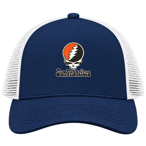 San Francisco Baseball Stealie Grateful Dead Trucker Cap — San Francisco Giants — Navy/White