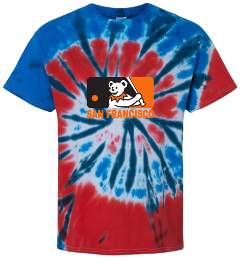 San Francsico Giants Logo Stealie Tie-Dye T-Shirt